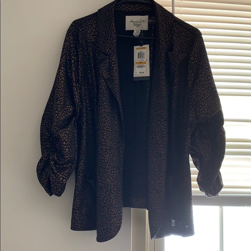 Animal print blazer